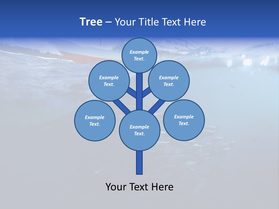 Surface Island Underwater PowerPoint Template