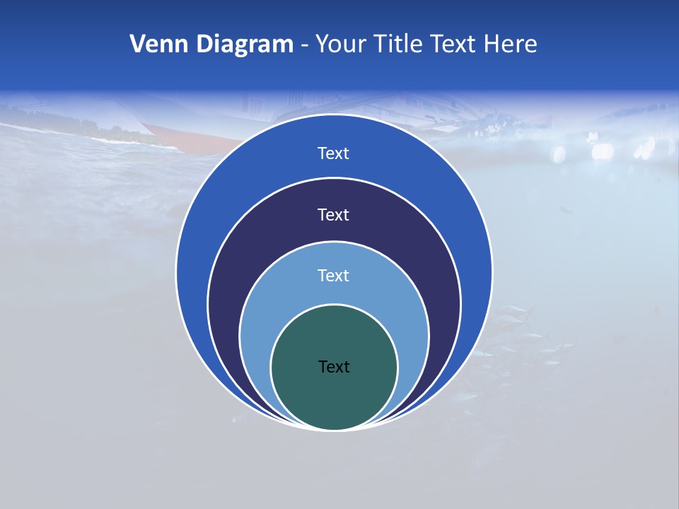 Surface Island Underwater PowerPoint Template