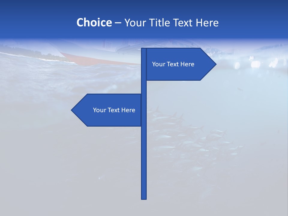 Surface Island Underwater PowerPoint Template