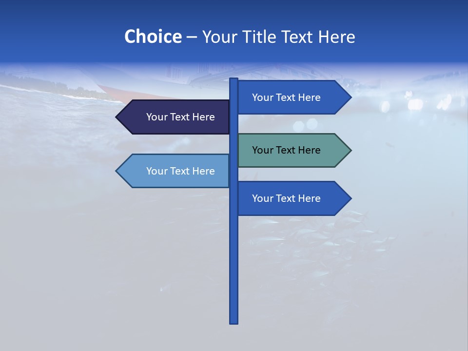 Surface Island Underwater PowerPoint Template