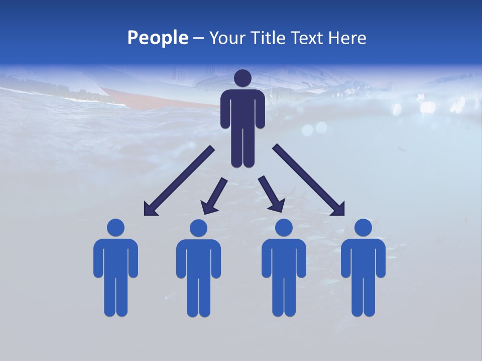 Surface Island Underwater PowerPoint Template