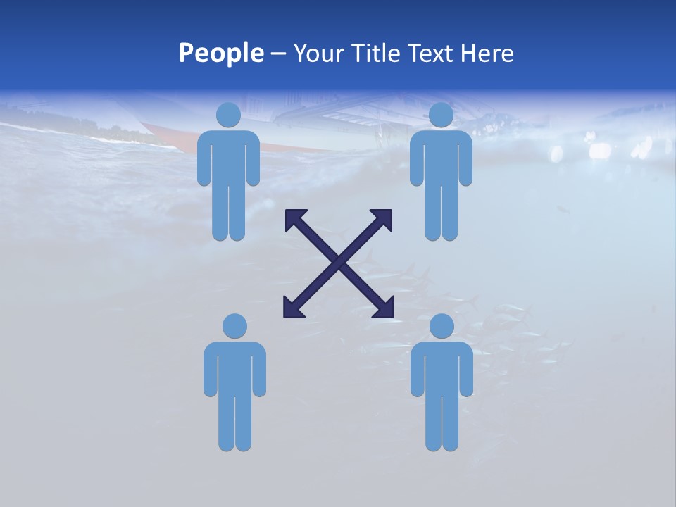 Surface Island Underwater PowerPoint Template