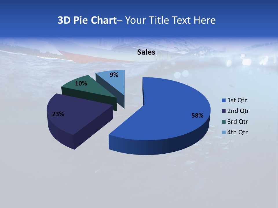 Surface Island Underwater PowerPoint Template