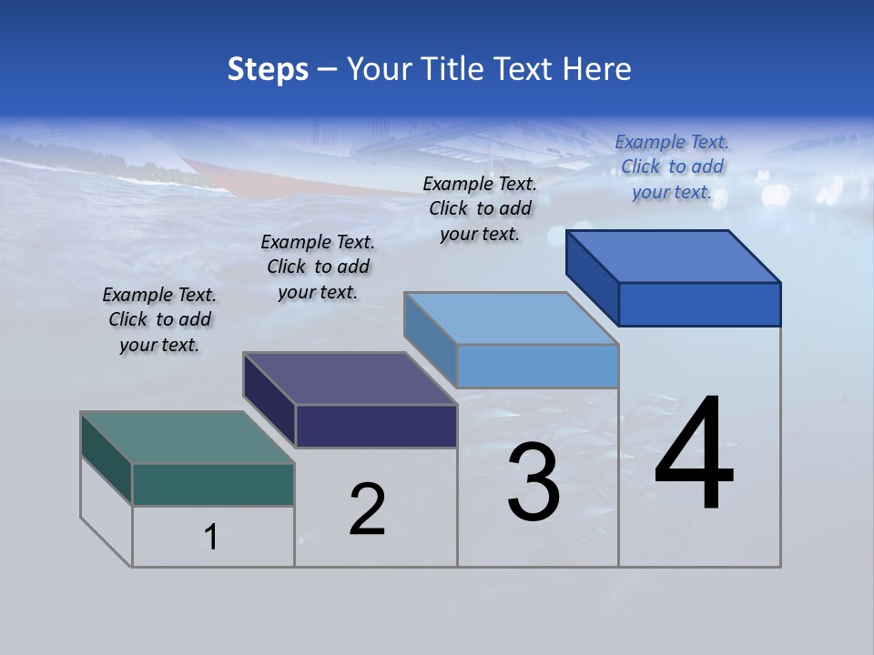 Surface Island Underwater PowerPoint Template
