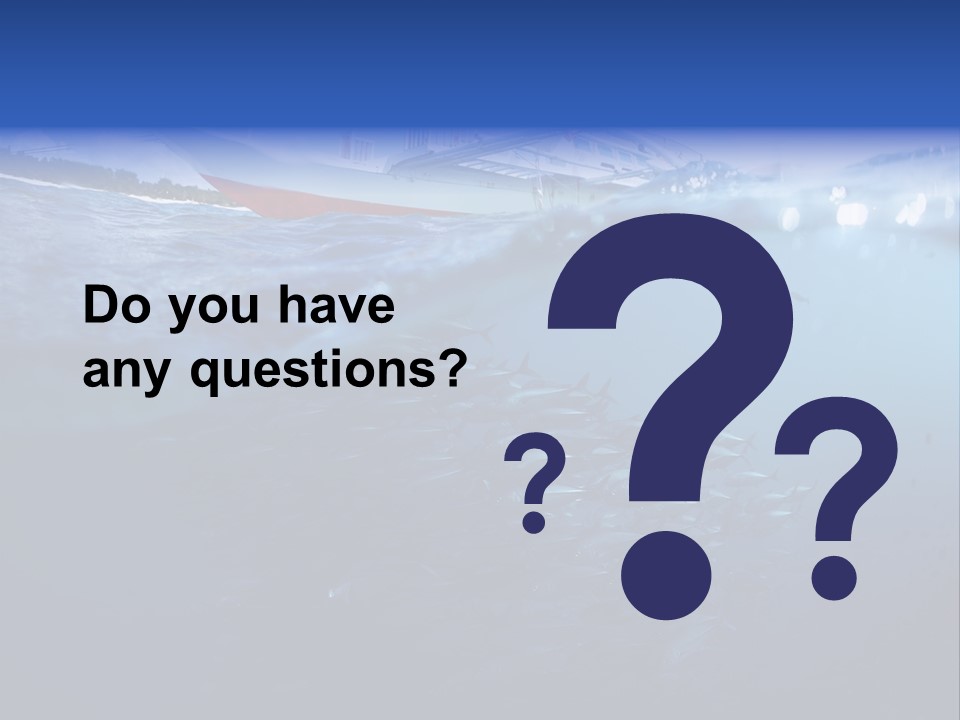 Surface Island Underwater PowerPoint Template