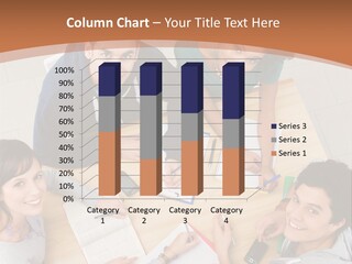 Male Study Happy PowerPoint Template