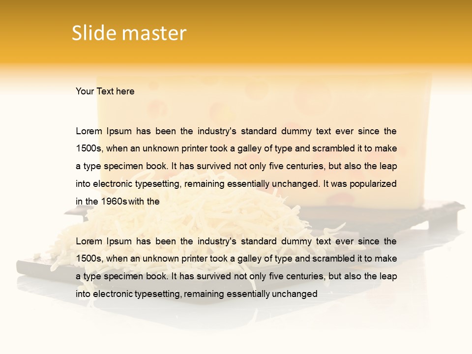 Dairy Product Pregnant Savoy PowerPoint Template