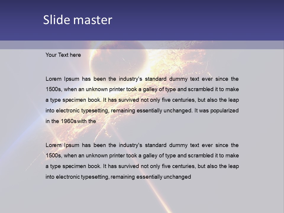 Fiction Impact Globe PowerPoint Template