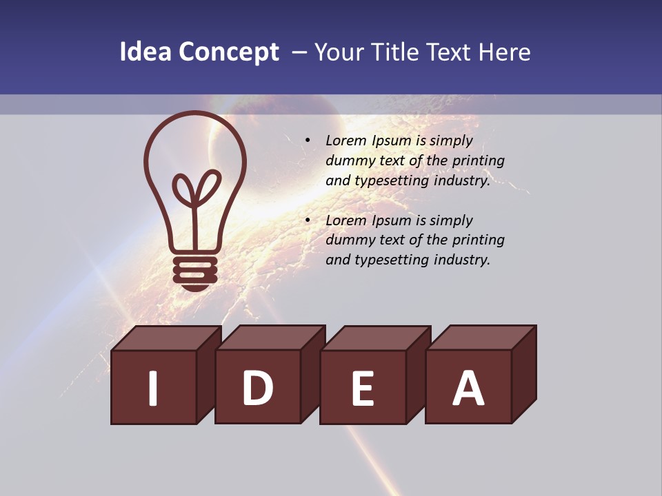 Fiction Impact Globe PowerPoint Template