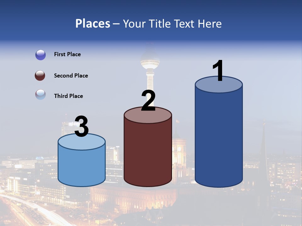 Road Tower Panorama PowerPoint Template