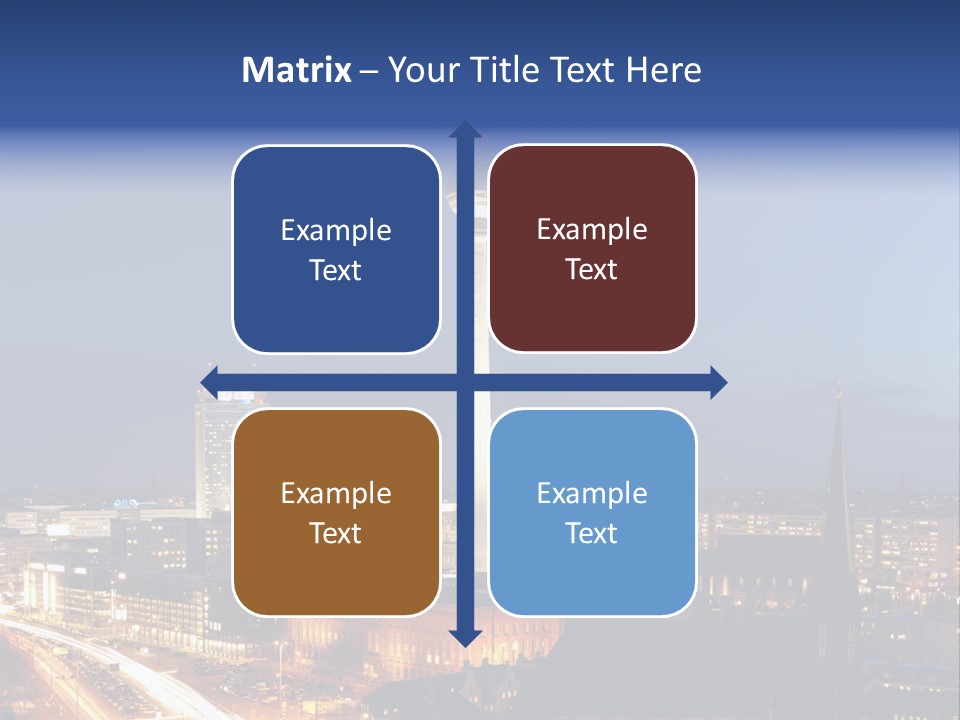 Road Tower Panorama PowerPoint Template