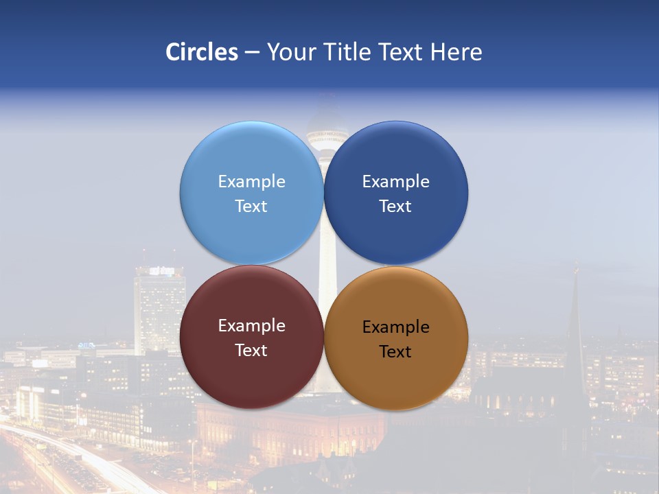 Road Tower Panorama PowerPoint Template