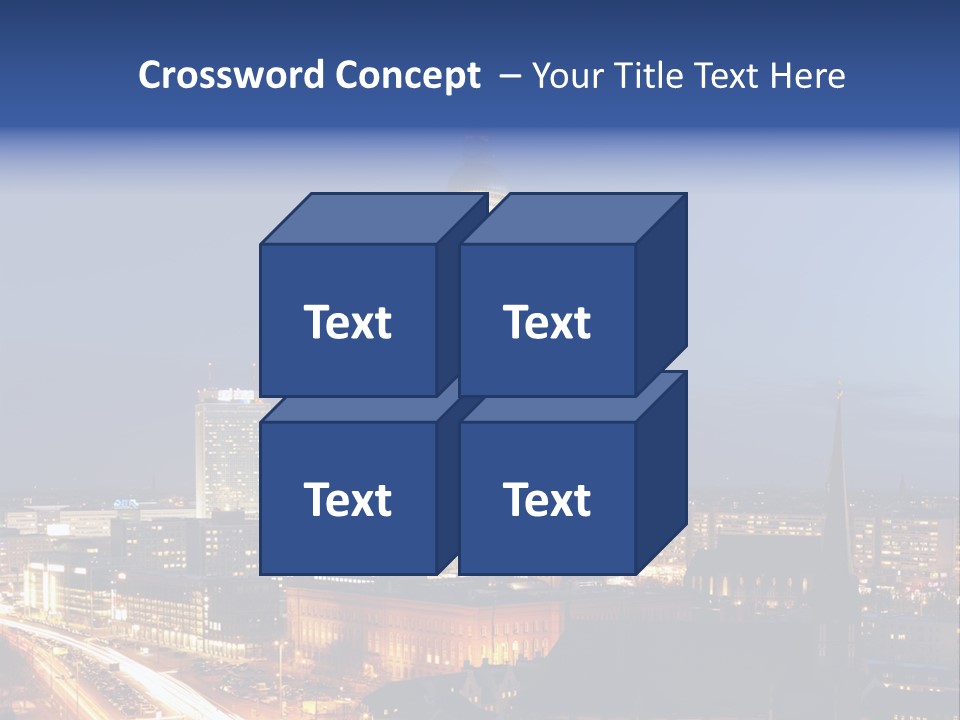 Road Tower Panorama PowerPoint Template