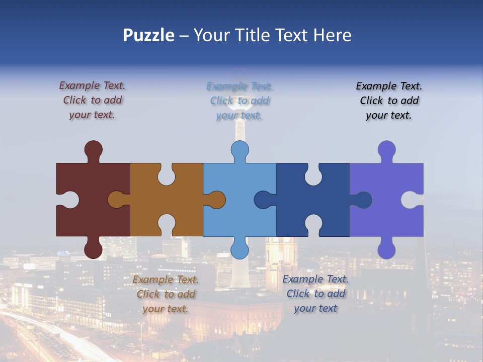 Road Tower Panorama PowerPoint Template