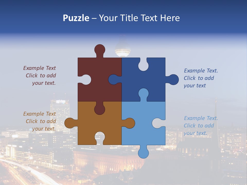 Road Tower Panorama PowerPoint Template