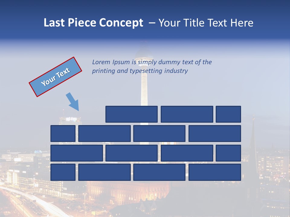 Road Tower Panorama PowerPoint Template