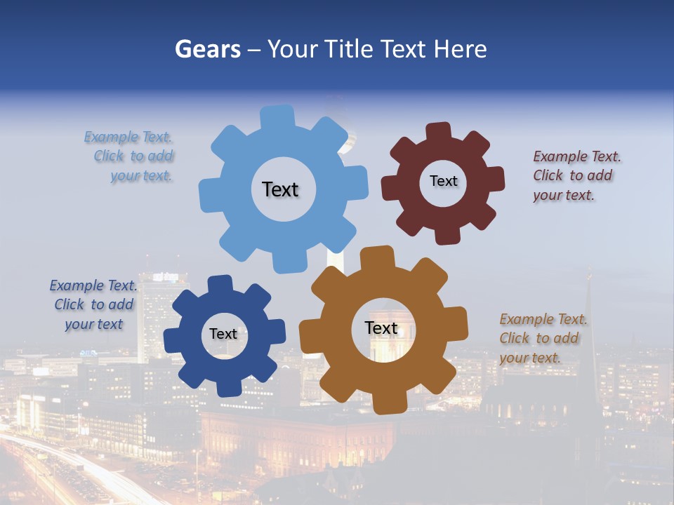 Road Tower Panorama PowerPoint Template