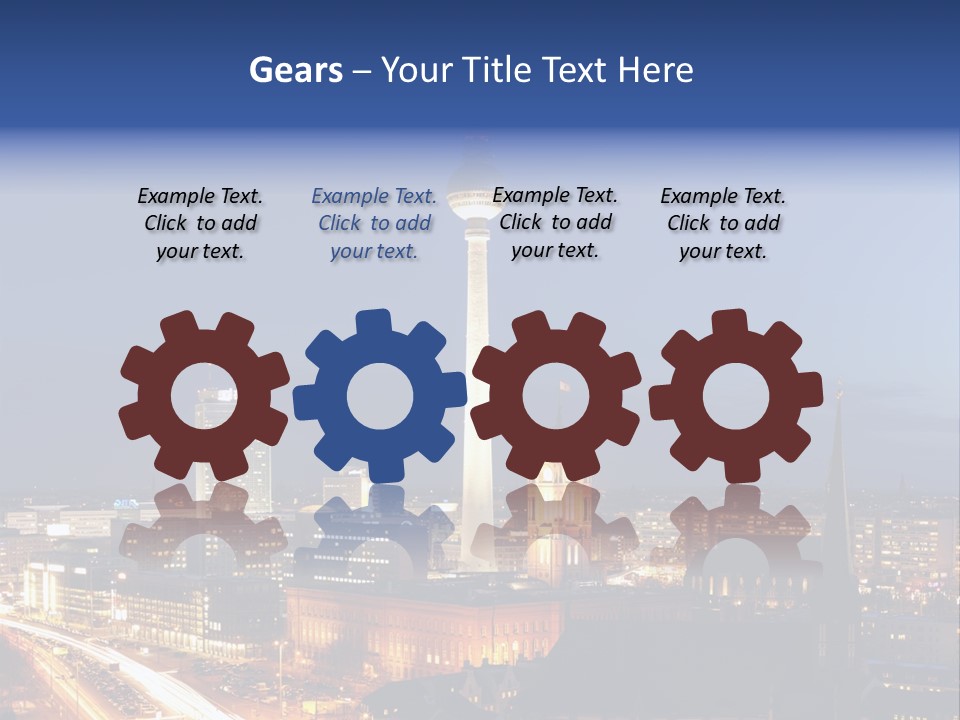 Road Tower Panorama PowerPoint Template