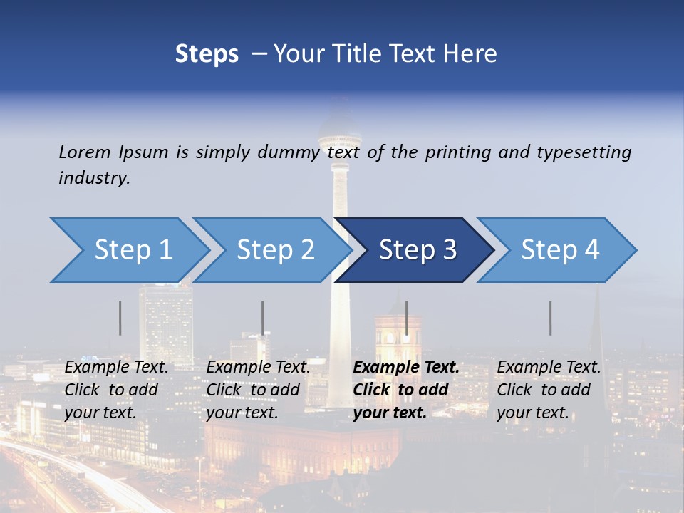 Road Tower Panorama PowerPoint Template