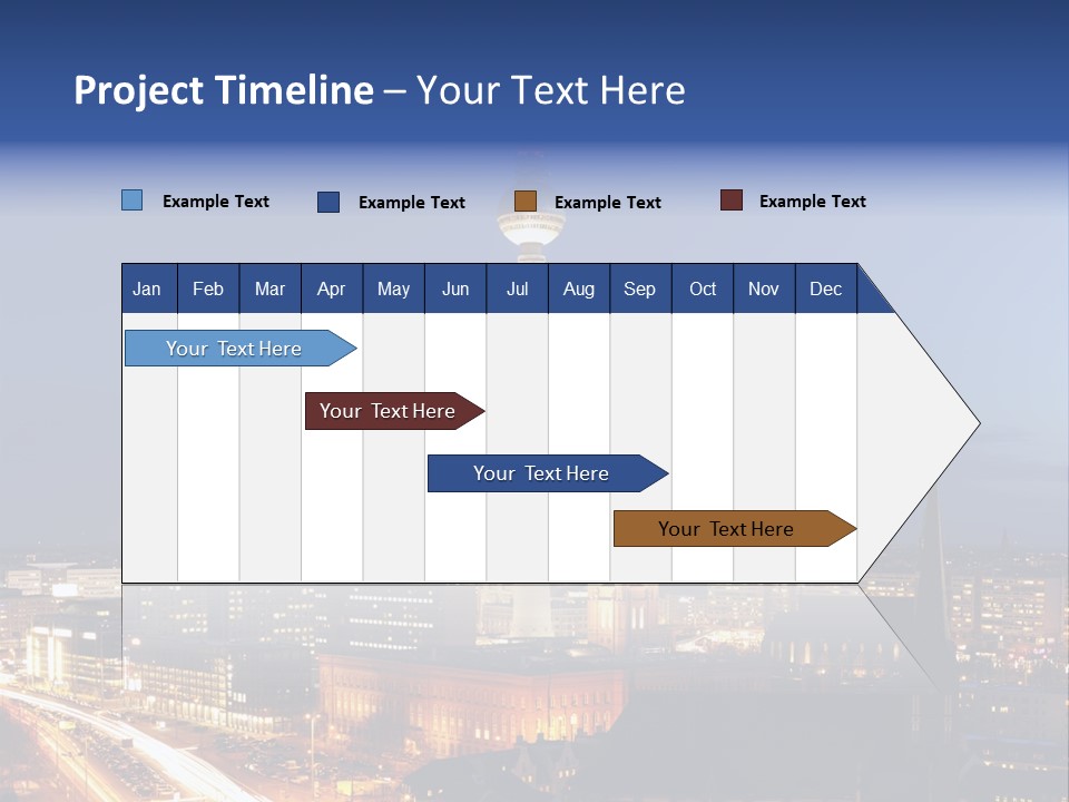 Road Tower Panorama PowerPoint Template