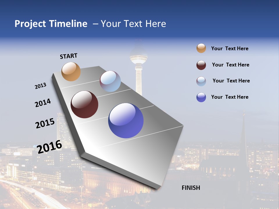 Road Tower Panorama PowerPoint Template