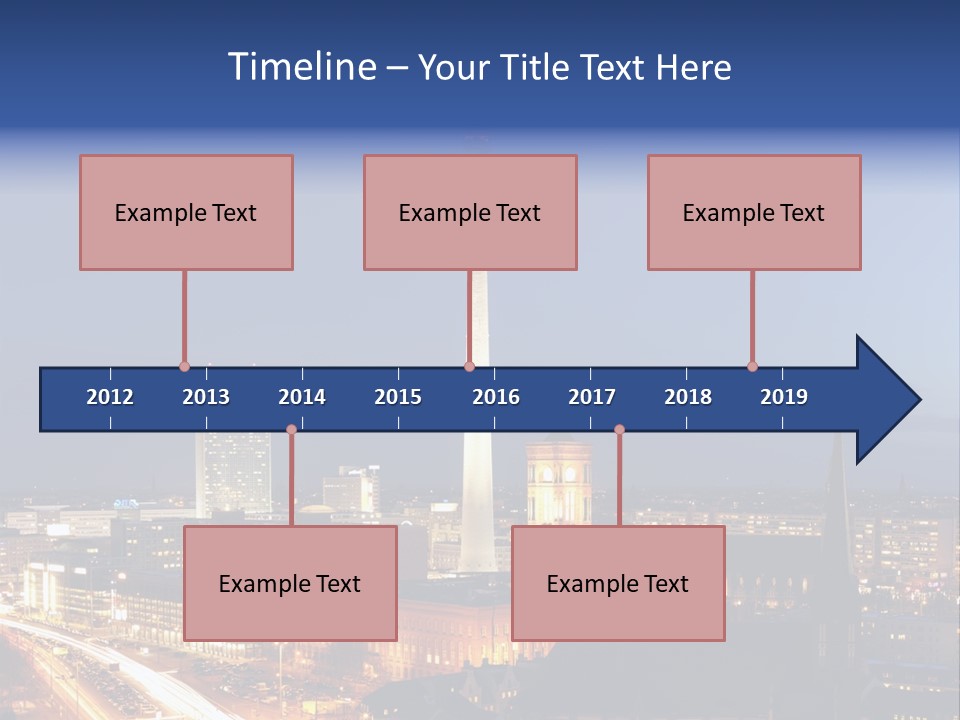 Road Tower Panorama PowerPoint Template
