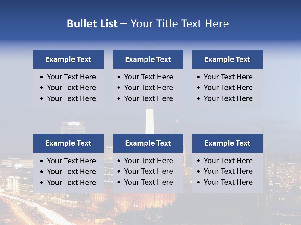 Road Tower Panorama PowerPoint Template