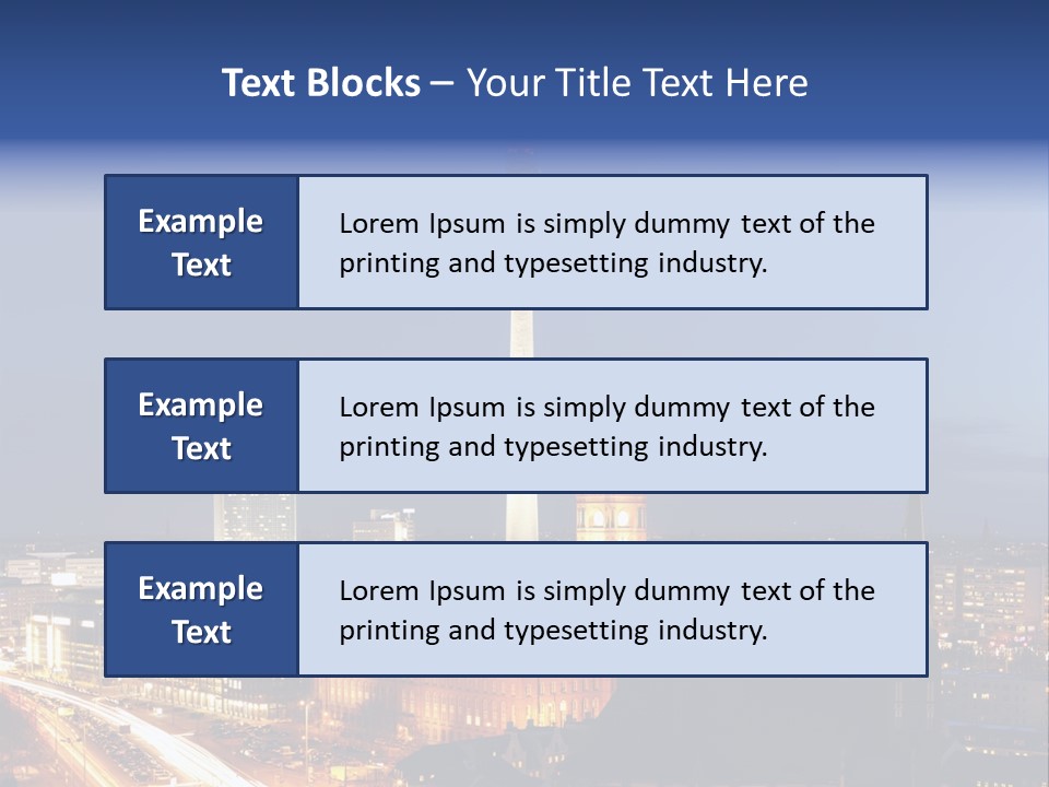 Road Tower Panorama PowerPoint Template