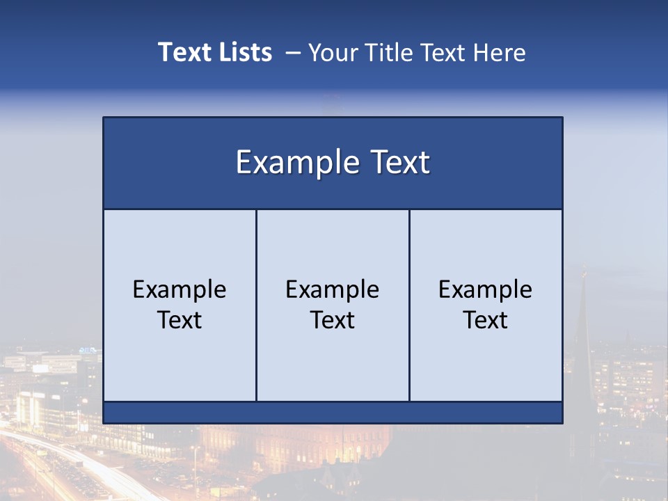 Road Tower Panorama PowerPoint Template