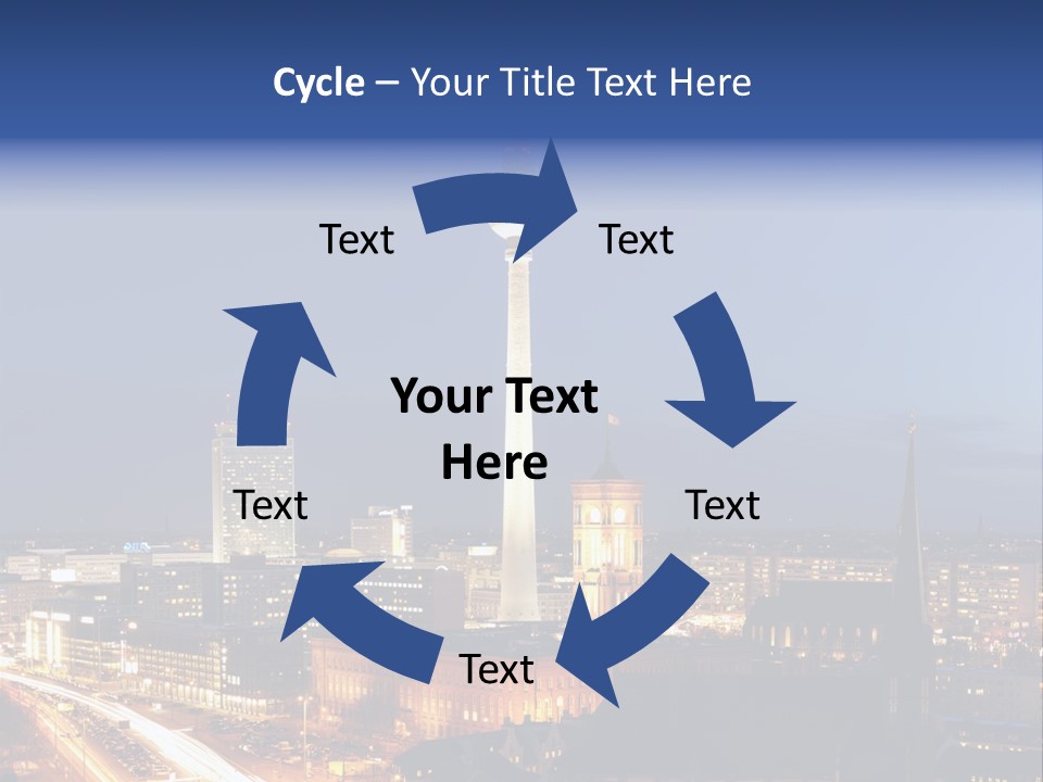 Road Tower Panorama PowerPoint Template