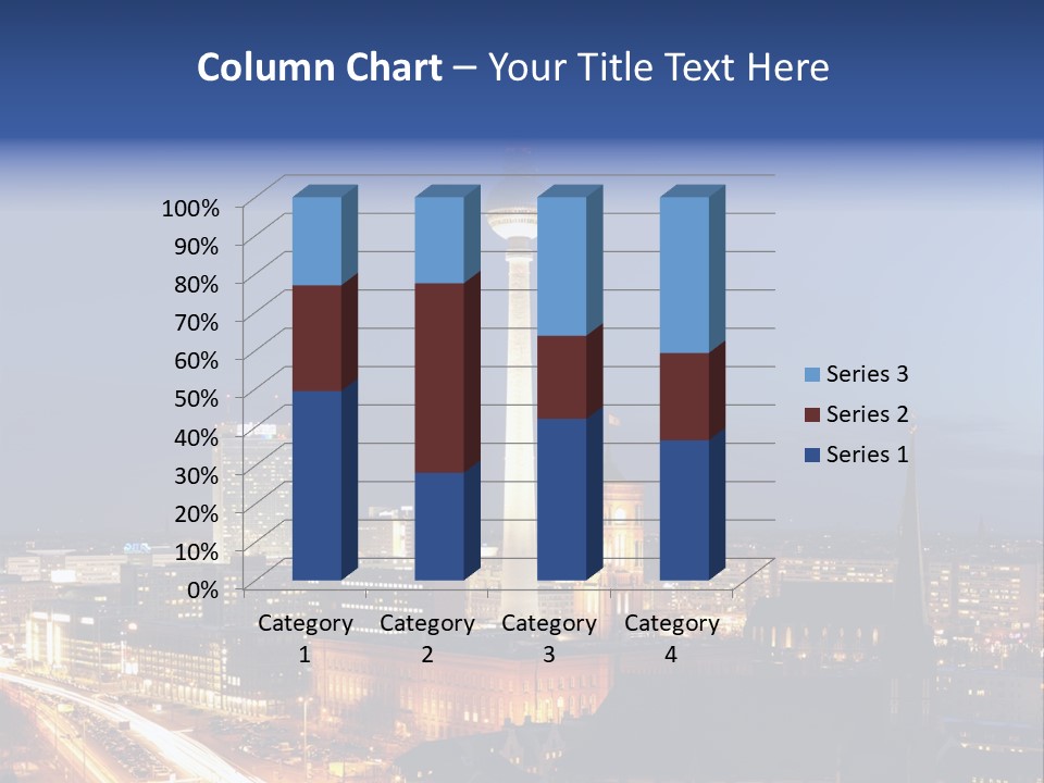 Road Tower Panorama PowerPoint Template