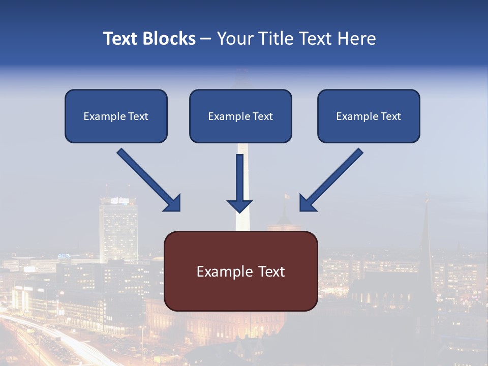 Road Tower Panorama PowerPoint Template