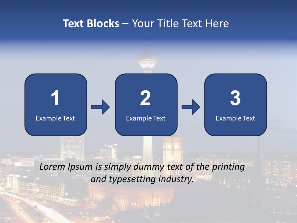 Road Tower Panorama PowerPoint Template