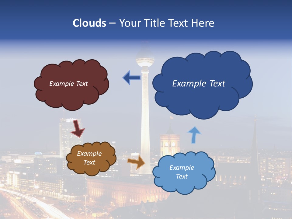 Road Tower Panorama PowerPoint Template
