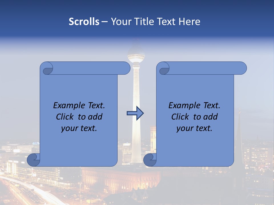 Road Tower Panorama PowerPoint Template