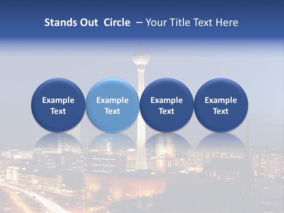 Road Tower Panorama PowerPoint Template