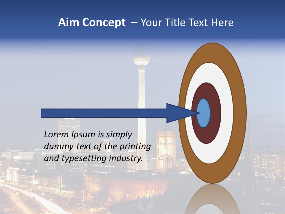 Road Tower Panorama PowerPoint Template