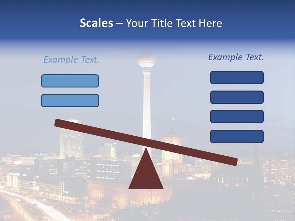Road Tower Panorama PowerPoint Template