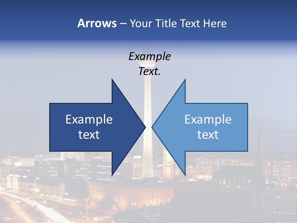 Road Tower Panorama PowerPoint Template