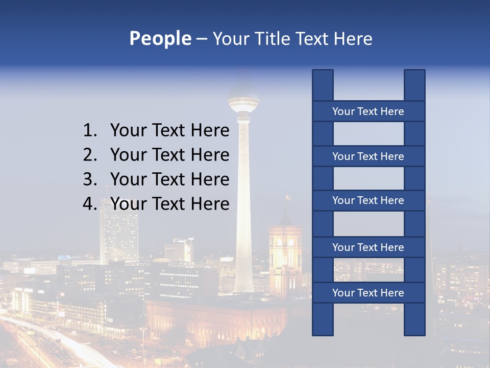 Road Tower Panorama PowerPoint Template