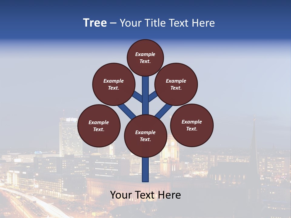 Road Tower Panorama PowerPoint Template