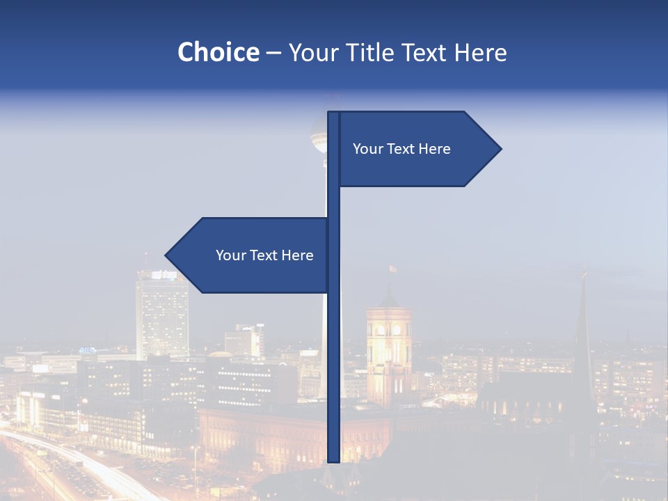 Road Tower Panorama PowerPoint Template