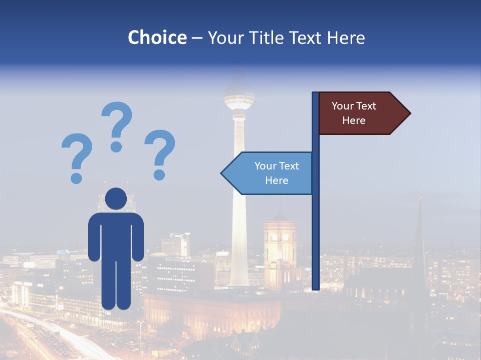 Road Tower Panorama PowerPoint Template