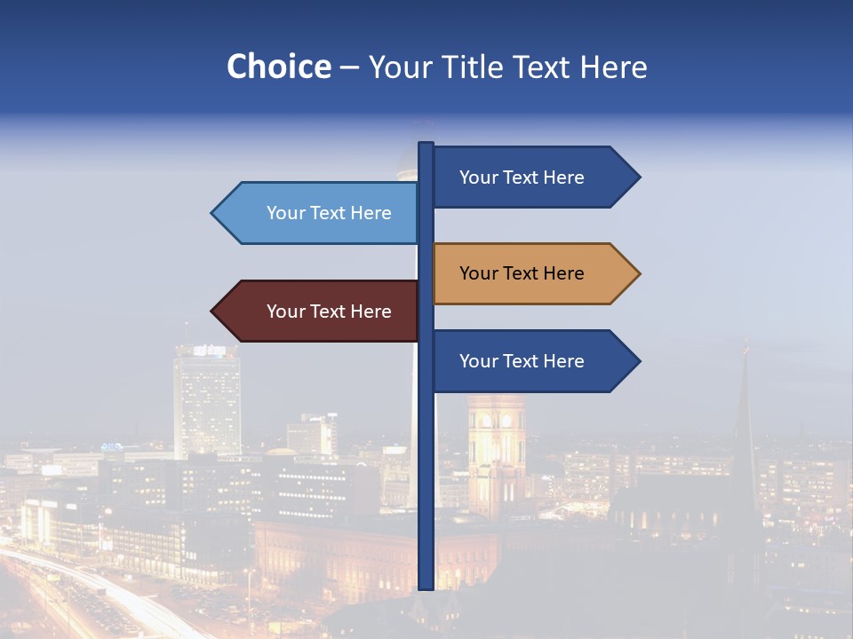 Road Tower Panorama PowerPoint Template