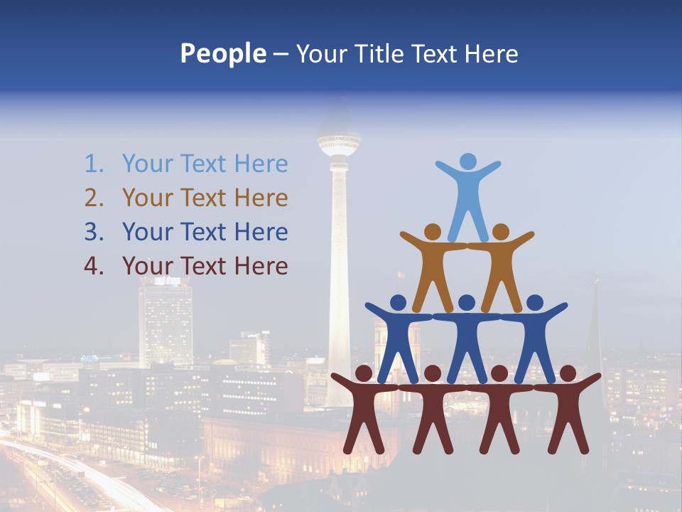 Road Tower Panorama PowerPoint Template