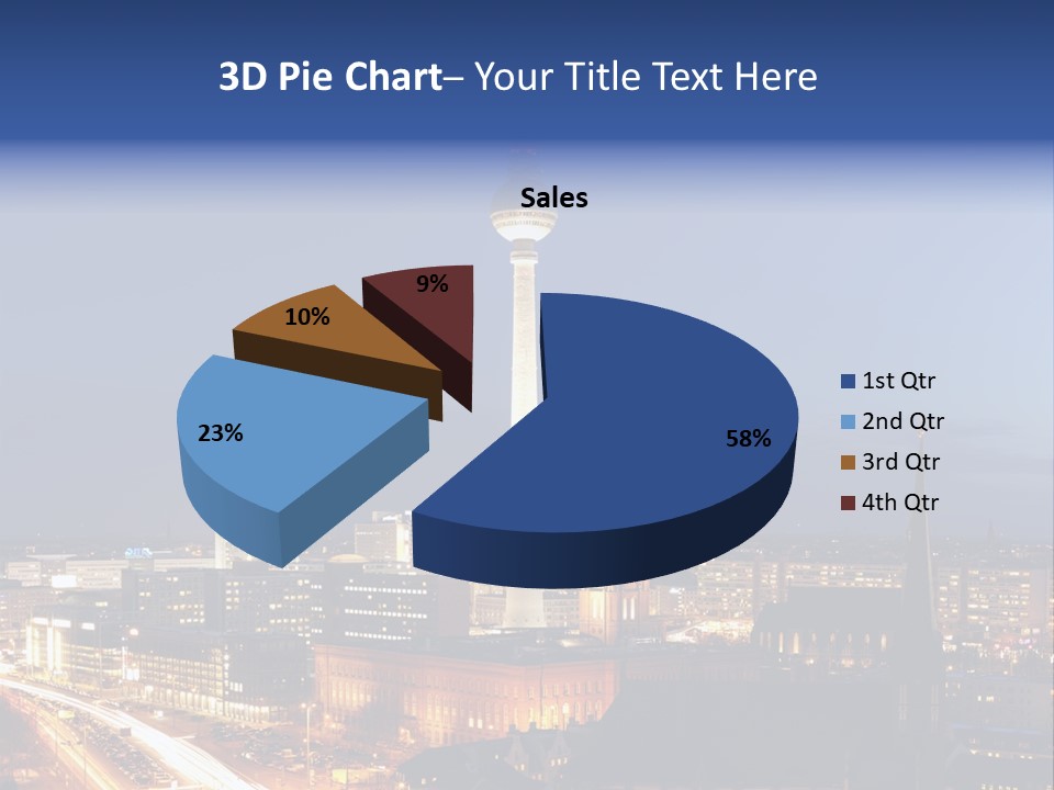 Road Tower Panorama PowerPoint Template