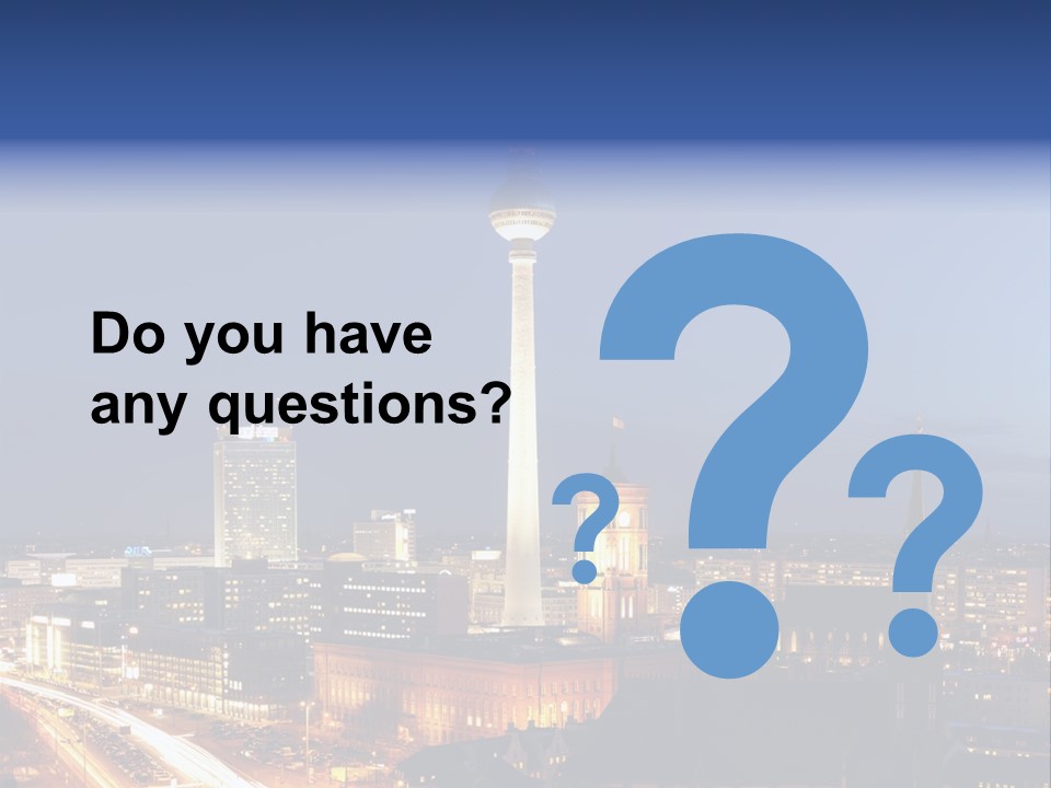 Road Tower Panorama PowerPoint Template