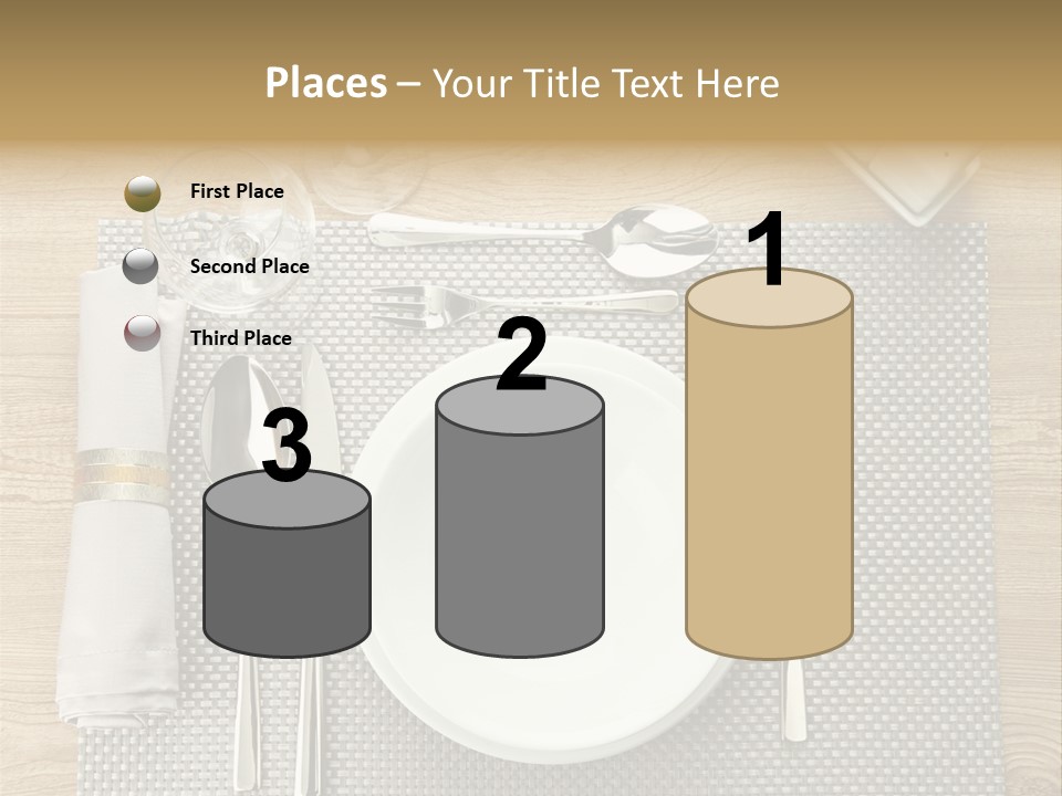 Nobody Ceramic Flatware PowerPoint Template