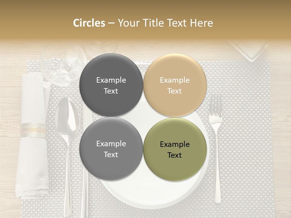 Nobody Ceramic Flatware PowerPoint Template