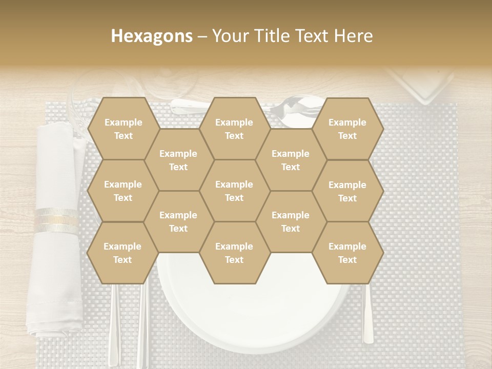 Nobody Ceramic Flatware PowerPoint Template